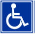 piktogram prezentujący osobę z niepełnosprawnością na wózku inwalidzkim symbolizująca że lokal dostosowany jest do potrzeb wyborców z niepełnosprawnościami